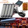HVIERO 24LED Wireless Car Strobe Segnale di emergenza Flash Avvertimento Luce 12-24V Rimorchio Diodo automatico Accessori per la modifica del camion Modifica