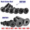 EDGAR GARY 10-200 pezzi G10.9 acciaio al carbonio nero DIN7991 esagono incassato svasato ISO7380 vite a brugola esagonale tonda M2 M2.5 M3 M4 M5 M6M8