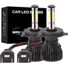 ASLENT 2PCS Nuovo 4 Lati LED 6500K H11 H4 H7 H8 H9 9004 9005 9006 9007 Auto LED Lampadine Per Auto Led HB3 HB4 HB5 Fari 12V 6000K
