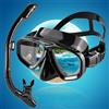 JoyMaySun Set da snorkeling asciutto Maschera subacquea Occhialini da nuoto subacquei professionali Anti-perdite Antiappannamento Vista ampia Lenti in vetro temperato Adulti Giovani