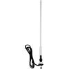 Herdio Antenna marina impermeabile Dipolo in gomma per anatra Mastro flessibile Antenna FM AM per radio per barche Auto ATV UTV RZR SPA