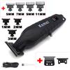 Kemei KM-2293 DLC T-Blade macchina di finitura professionale Zero Gapped Clipper USB LED Display Full Metal Hair Trimmer Machine