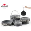 Naturehike Kit di pentole da campeggio Padella da esterno Bollitore portatile Stoviglie da picnic pieghevoli Utensili da cucina Utensili da cucina