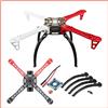 U-Angel-1988 Drone F450 con Telecamera e Kit Ruota Fiammeggiante, Telaio 450 per Multicottero RC MK MWC a 4 Assi, Quadricottero, Elicottero Multirotore con Carrello di Atterraggio