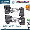 GANGLE Sensore TPMS 433 MHz 40700-3VU0A Sensori di pressione dei pneumatici PER Nissan Pulsar Qashqai II TIIDA TEANA X-Trail Rogue 407003 VU0A