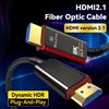 CYANMI Cavo HDMI 8K 4K 120HZ Fibra ottica 33FT/10M, in-Wall CL3 nominale Lungo HDMI 2.1 48Gbps Ultra High Speed [8K@60Hz] Dynamic HDR/eARC/HDCP 2.2&2.3/3D, compatibile per PS5 PS4 Desktop AMD NVIDIA