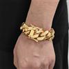 ESKEEM Bracciale da uomo a catena cubana 10-22mm, stile Hip Hop, in ottone pesante, catena Miami Cuban Link, bracciale spesso, gioielli per ragazzo, regalo, dropshipping