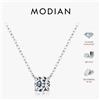 MODIAN Moissanite Collana con ciondolo D Colore 0.8CT Lab Diamante per le donne Fidanzamento di nozze Regalo di gioielleria raffinata in argento sterling 925