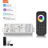 MJJC WT5 Tuya Smart Life Controller LED 12V 24V 5 in 1 RGBCCT LED Strip Light Controler funziona con Alice Alexa Echo Google Home