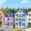 zuuton Mini casa delle bambole in legno fai-da-te modello di costruzione di assemblaggio kit di architettura della villa principessa rosa puzzle 3D casa delle bambole con regali di mobili