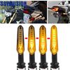 SOYAVISION Moto LED Indicatori di direzione Che Scorre Acqua Ambra Anteriore Posteriore Indicatore Lampeggiatore Lampada Per Yamaha MT07 MT03 MT09 Tracer XSR 700