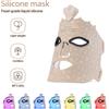 foreverlily 7 colori Photon Silicone Viso Maschera LED 3D Maschera di bellezza facciale Terapia della luce rossa Cura della pelle Riparazione Schiarimento della pelle Uso wireless