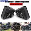 SOYAVISION Borse da sella laterali per moto Borsa per attrezzi con braccio oscillante in pelle PU per Sportster XL883 1200 Borse laterali portaoggetti universali Honda Suzuki
