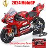 Maisto 1:18 2024 Squadra Ducati Lenovo # 1 Bagnaia Champion driver Moto GP Racing motocicletta in lega di fusione Collezione di modelli giocattolo regalo