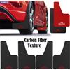XUKEY 4 pezzi effetto fibra di carbonio anteriore posteriore Set paraspruzzi universali paraspruzzi paraspruzzi paraspruzzi Auto furgone SUV accessori Pickup