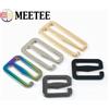 Meetee 5/10 Pz Meetee 20-50mm Metallo Tri-Glide Gancio Regolare Fibbia Borsa Cintura Reggiseno Cinghia Cursore Chiusura Ganci FAI DA TE cucito accessori hardware