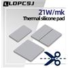 TEUCER Ldpcsj 21W/MK scheda grafica raffreddamento Pad termico CPU GPU scheda madre dissipazione del calore foglio di grasso in Silicone Multi-Size ritagliato