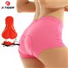 X-TIGER Intimo da ciclismo da donna Pantaloncini da equitazione imbottiti in gel 3D MTB Pantaloncini da ciclismo antiurto per bicicletta Intimo da bici Pantaloncini da ciclismo
