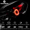 ROCKBROS Q5 Smart Bicycle luce posteriore Auto Brake Sensing torcia con staffa IPX6 Type-C ricarica fanale posteriore da ciclismo