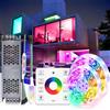 MJJC Striscia LED RGBIC 5050 24V WS2811 5M 10M 15M 20M RGB IC Cavallo Acqua corrente Luci che scorre Nastro Diodo Nastro Decorazione della stanza Lampada