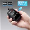 CYCLAMI Pompa di aria elettrica portatile per bici tascabile da 150 PSI Compressore ricaricabile Gonfiatore per pneumatici Display digitale Manometro per pneumatici