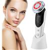 PASTSKY Dispositivo per il lifting del viso 7 in 1 EMS Microcorrente per il ringiovanimento della pelle LED viso collo rassodante massaggiatore apparecchio per la cura della bellezza del viso