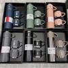 DHDH Set Regalo Thermos in Acciaio Inox da 500ML, Stile Business per Ufficio, Bottiglia Termica per Acqua Calda da Esterno, Tazza Termica per Coppie