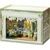 zuuton Puzzle in legno 3D Casa delle bambole in miniatura Assemblaggio Modello di edificio Decorazione della camera da letto con illuminazione dei mobili Regali della casa delle bambole