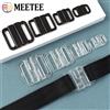 Meetee 20/50/100 Set 10/15/20/25mm Chiusura del reggiseno Fibbia in plastica Cinturino per costume da bagno Bikini Chiusura Bottone in resina Cravatta Clip regolabile Fibbie