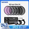 NEEWER Kit filtro obiettivo: UV, CPL, FLD, ND2, ND4, ND8, paraluce e copriobiettivo compatibile con Canon Nikon Sony Panasonic DSLR