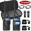 Baofeng UV-5R 8W Walkie Talkie portatile Tri-Power comunicazione Radio bidirezionale ricevitore VHF UHF auricolare a lungo raggio per il campeggio