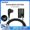 NEEWER D Tap to LP-E6NH batteria fittizia con cavo per batteria con montaggio a V alimentatore continuo stabile per serie Canon EOS R5 C R6