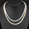 ESKEEM Collana a catena da tennis ghiacciata da 6 mm Hip Hop Nuovo ottone CZ Bling Collana da tennis rettangolare con zirconi Uomo Donna Drop Shipping