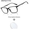 ZENOTTIC Occhiali da vista quadrati alla moda, anti luce blu, fotocromatici, per miopia, ipermetropia, occhiali progressivi per donne e uomini