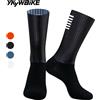 YKYWBIKE Ciclismo Calzini Aero Antiscivolo Silicone Estate Uomo Donna Whiteline Bicicletta Sport Corsa Calzini da bici Calcetines Ciclismo