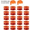 KITPIPI Accessori per tosaerba Bobina per tagliaerba Corda da taglio e filo da taglio WA0010 Set di bobine di ricambio per tagliaerba per Worx