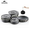 Naturehike Set di Pentole da Campeggio Naturehike, Utensili da Cucina Ultraleggeri in Alluminio, Set di Stoviglie e Accessori da Cucina per Campeggio