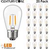 Grensk Lampadina S14 infrangibile 220V 110V 2W lampadine a filamento di plastica bianca calda dimmerabile per decorazioni per esterni da giardino con luce a stringa