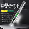 Alonefire Torcia a Penna COB 2-in-1 ad Alta Luminosità, Mini Torcia USB Ricaricabile, Portatile per Emergenze Notturne, Campeggio, Escursionismo, Lavoro