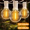 Burhui 30M 15M Fata String Light G40 LED Ball Festoon Luci collegabili Decorazione della stringa di luce di nozze per la festa in giardino nel cortile
