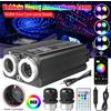 VASTFIRE Kit da soffitto a stella in fibra ottica a doppia porta scintillante da 32 W con effetto meteora APP per auto a fibra ottica con stelle sul tetto per illuminazione a soffitto