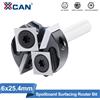 xcan Fresa CNC XCAN per Piallatura Spoilboard, Diametro Gambo 6mm, Inserti in Carburo 25.4mm, Fresa per Piallatura, Fresa per Legno