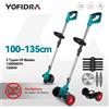 YOFIDRA Rasaerba Elettrico Cordless Pieghevole Regolabile Trimmer Giardino Potatura Taglio Utensili Elettrici Per Makita Batteria Spille