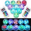 XIWANGFIRE Lampada da notte subacquea a luce sommergibile a LED RGB a 3 LED Lampada da piscina da giardino a batteria per ciotola per vaso per feste di nozze