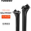 TOSEEK C60 reggisella in carbonio peso leggero 27.2 31.6mm lunghezza 400mm nero opaco MTB bici da strada reggisella tubo parti di biciclette