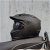 orz Casco moto ORZ Casco moto vintage Casco combinato Warrior nero Casco mezzo casco completo Cascos da crociera Capacetes da motocross