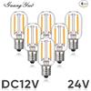 Grensk Lampadine T22 a bassa tensione DC 12V 24V E14 E12 Lampadina a LED a risparmio energetico 1W Bianco caldo per luci paesaggistiche RV Decorazione esterna