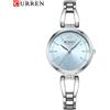 CURREN 9092 Orologio al quarzo da donna Orologio da polso con cinturino in acciaio inossidabile elegante di lusso alla moda per orologio femminile da donna