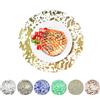 Leeseph Tovagliette dorate usa e getta Leeseph, tappetini in rete di lamina d'oro da 13 pollici in più colori, decorazione per tavolo da pranzo per riunioni natalizie