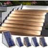 AMARYLLIS Luci per gradini solari da esterno per esterni impermeabili IP67 Luci solari con accensione automatica per scale Patio Portico Porta d'ingresso Marciapiede De